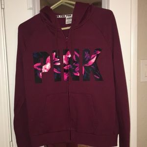 PINK victoria’s secret zip up jacket